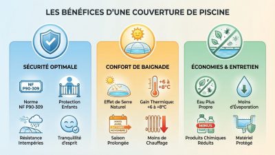 Abri de piscine bas