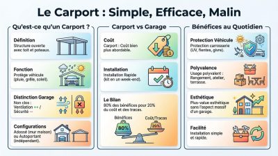 Carport en limite de propriété : règles PLU et recours du voisin