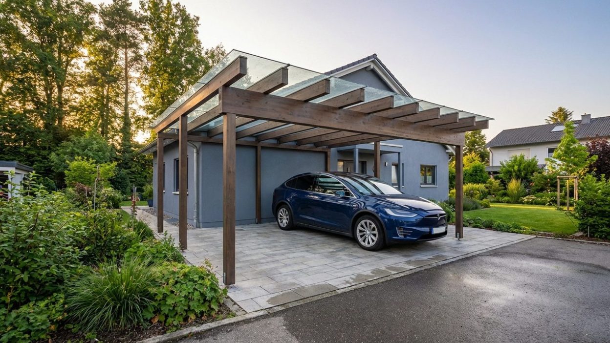 Carport en aluminium pour voiture