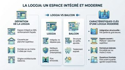 Loggia aménagée