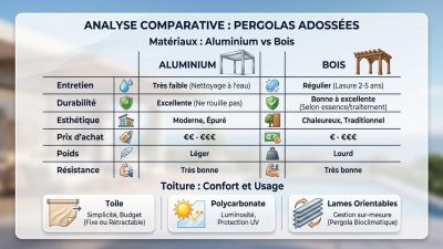 Pergola bois à lames orientables : pourquoi les lames gauchissent