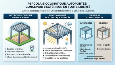 Pergola, emprise au sol ou surface de plancher : les seuils